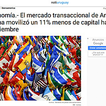 Economa.- El mercado transaccional de Amrica Latina moviliz un 11% menos de capital hasta septiembre